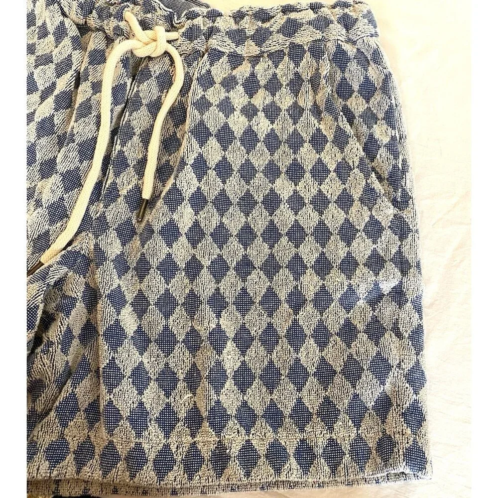 OAS Shorts Unisex Adult Diamond‎ Cotton Terry Regular Resort XL EUC
